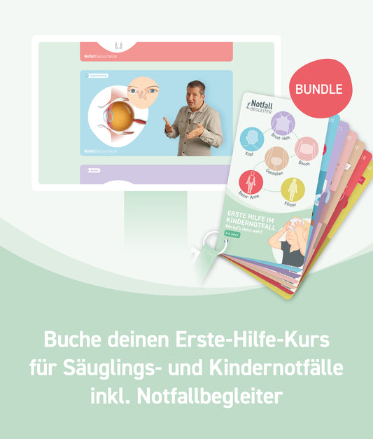 Bundle: Erste-Hilfe-Kleinkinder Kurs + Notfallbegleiter Buch